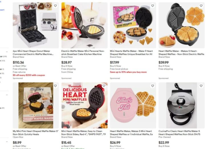 Heart waffle maker for Valentine's Day dropshipping