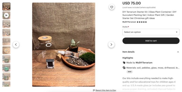 DIY Terrarium Kit Best Sellers eBay