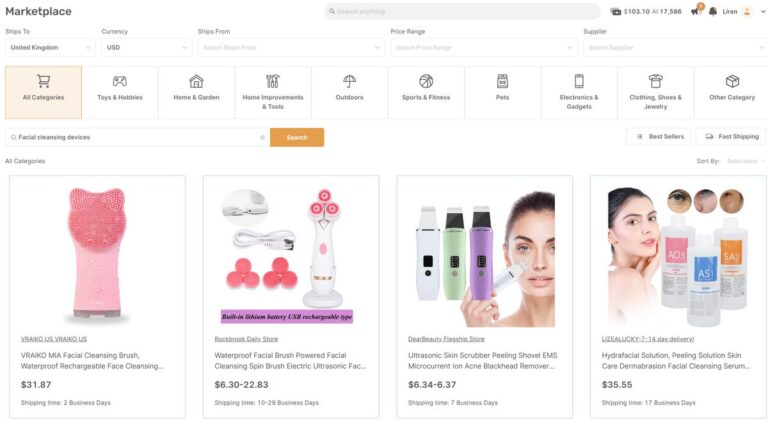 Beauty products as best-selling items on Facebook Marketplace