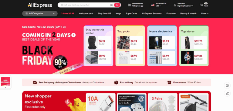 Temu Competitors AliExpress
