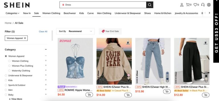 Shein Clothing And Accessories