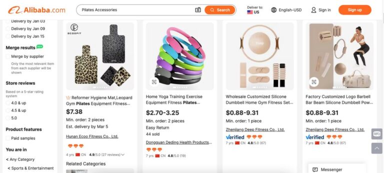 Alibaba fitness gear for eBay