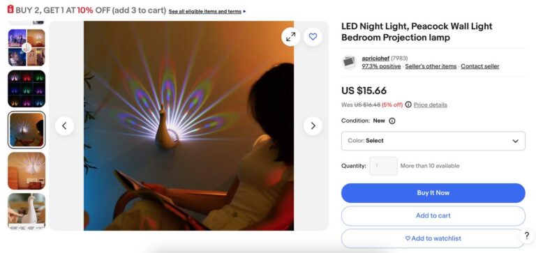 peacock projector lamp best items to dropship in january 2025