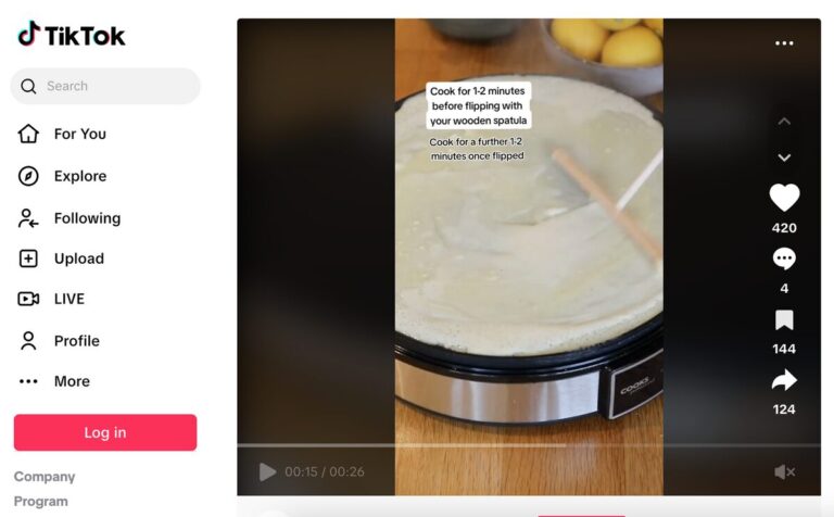 electric crepe maker tiktok ad