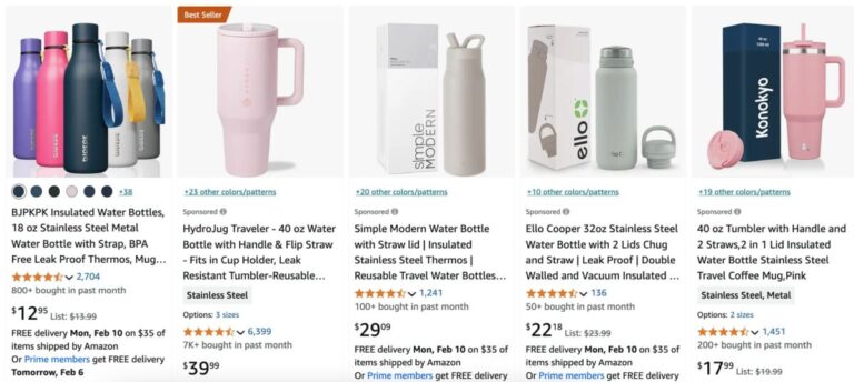 insulated watter bottle