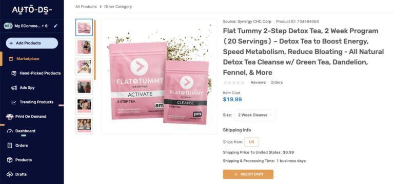 detox and wellness teas autods marketplace