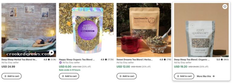 Caffeine-Free Sleep Teas Etsy