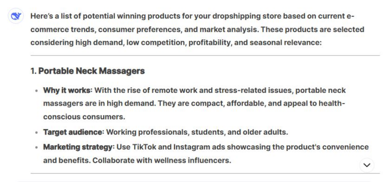 Deepseek dropshipping Product Research Tools