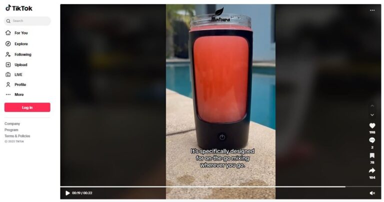 Portable Blender Best Products To Dropship TikTok Ad
