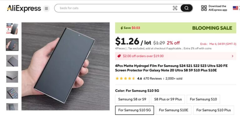 matte finish screen protectors dropshipping