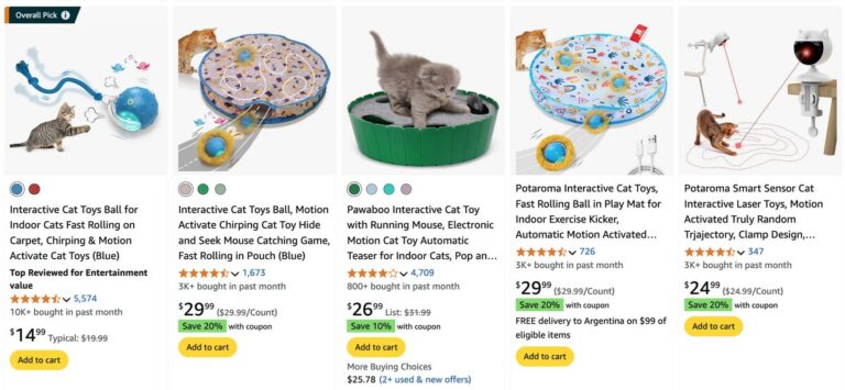 Cat Interactive Toys From Amazon