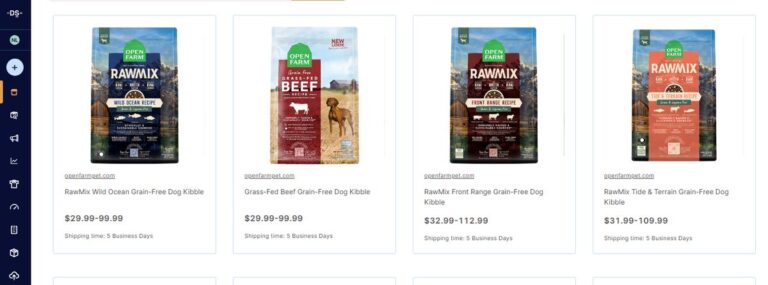 AutoDS listing for Raw Food
