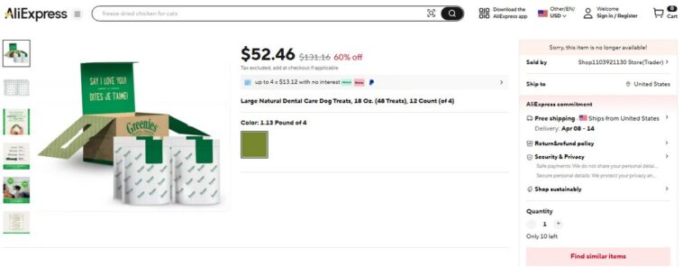 Dental chews for oral health on AliExpress