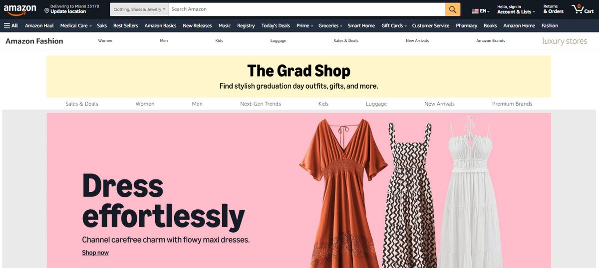 Amazon Fashion shein alternative