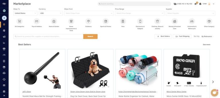 AutoDS marketplace