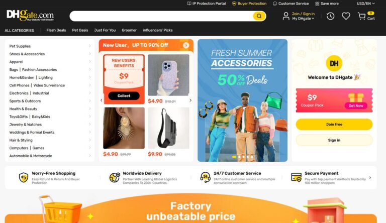 dropshipping in Europe through DHGate