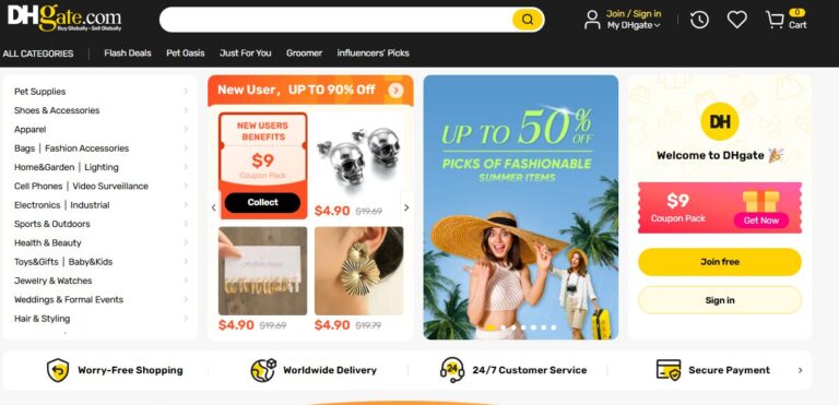 Etsy dropshipping supplier DHGate