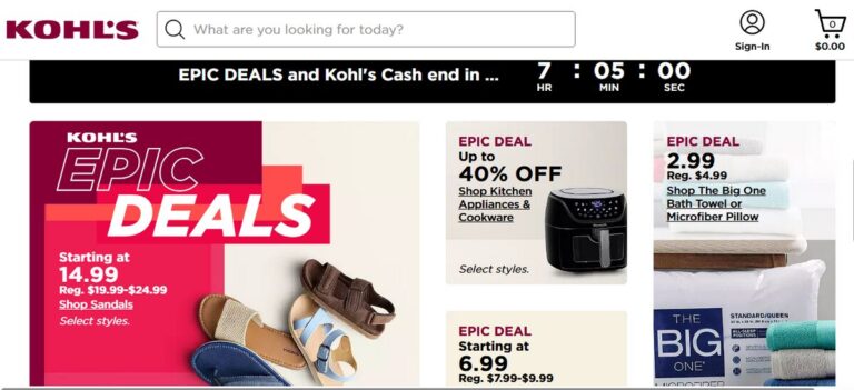 Kohl's as etsy dropshipping supplier