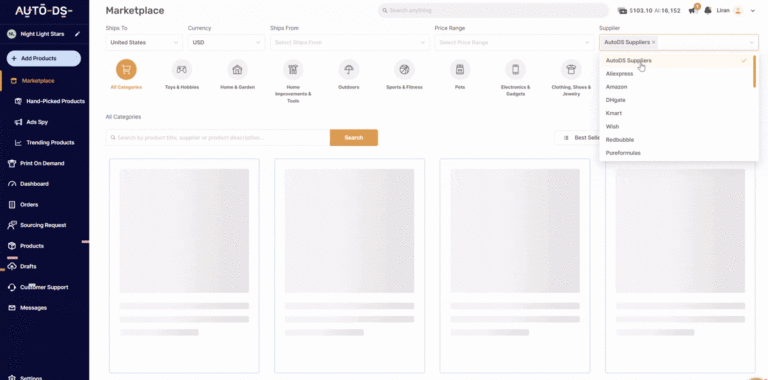 AutoDS Marketplace For Chinese Dropshipping Suppliers