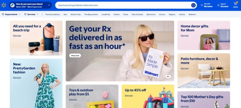 Walmart Homepage