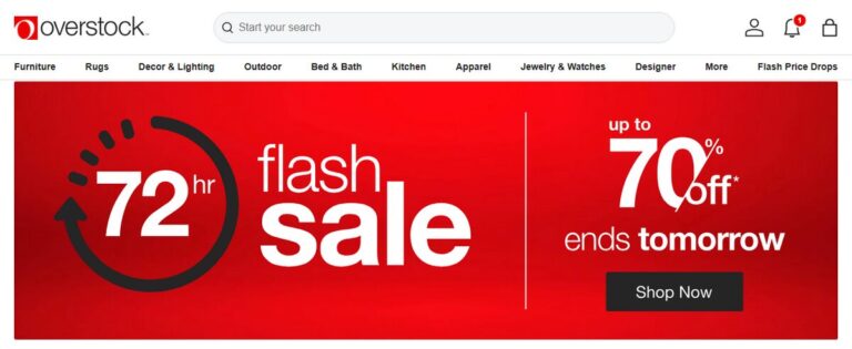 Overstock Homepage