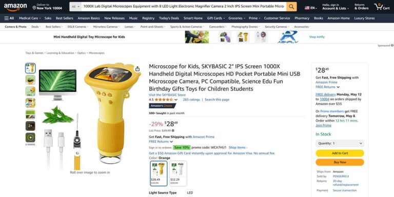 digital microscope equipment top 10 product to dropship in June