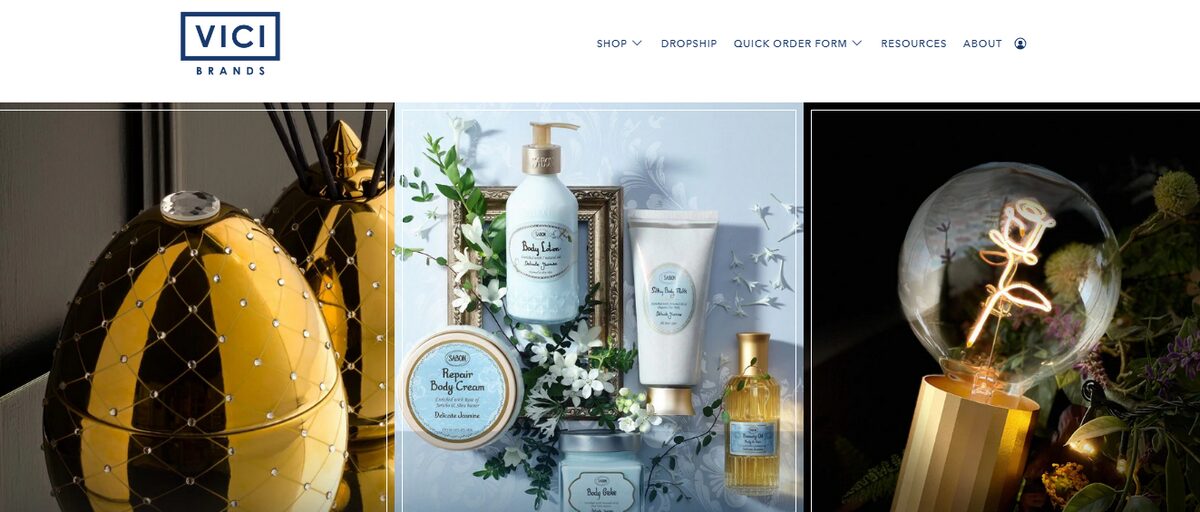 VICI Brands Homepage NY Supplier