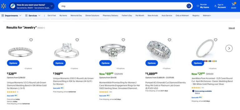 Walmart as a jewelry dropshipping supplier