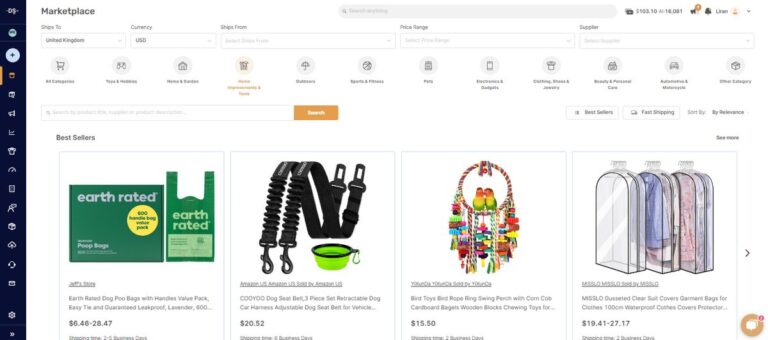 AutoDS Marketplace overview