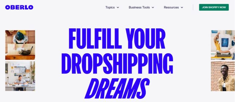 Oberlo website dropship tool