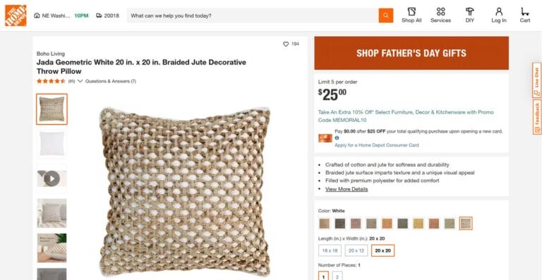 Home Depot product for dropshipping on eBay