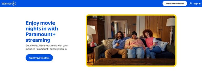 Walmart Main Page