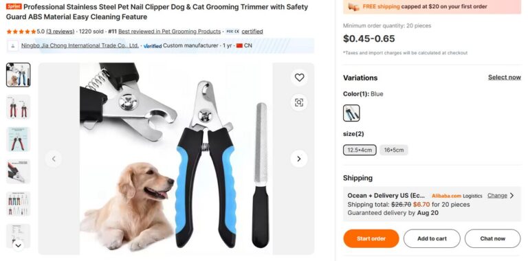 Pet Nail Clipper for Dogs in Alibaba
