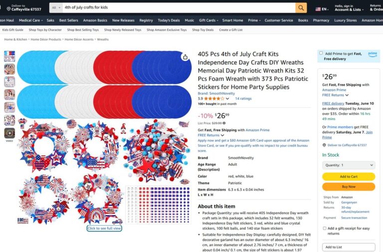 Children Craft DIY 4th of July Dropshipping