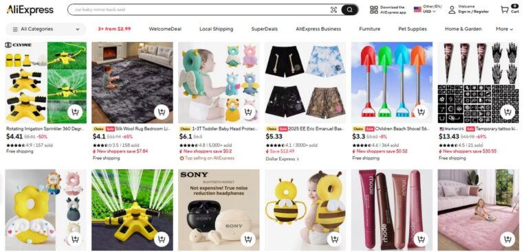 AliExpress Products Stock