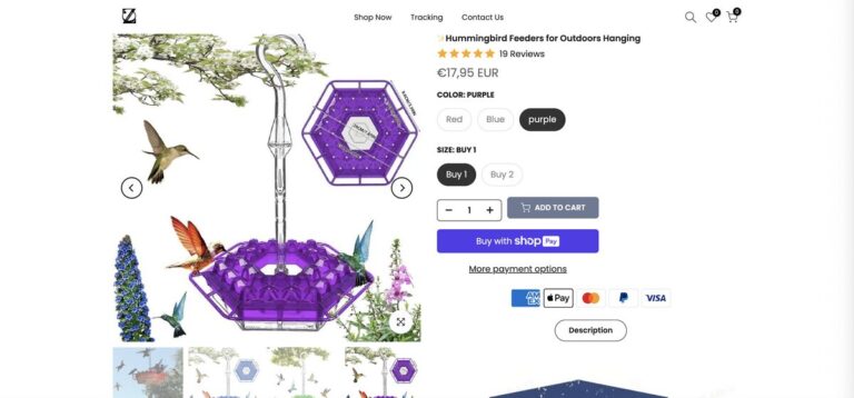 Hanging Hexagonal Bird Feeder for dropshipping in July 2025 from seller's website