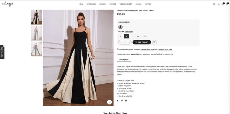 Sleeveless Backless Evening Maxi Dress for dropshipping in July 2025 from seller's website