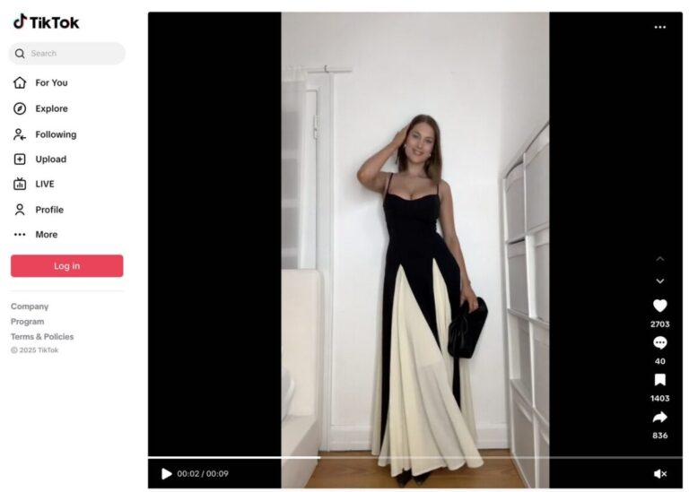 Sleeveless Backless Evening Maxi Dress TikTok ad for dropshipping in July 2025