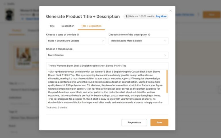 AutoDS AI Title & Description generator