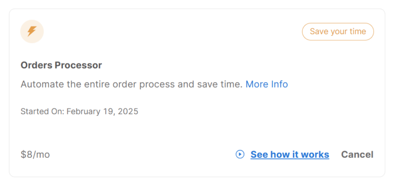 auto order add on autods platform