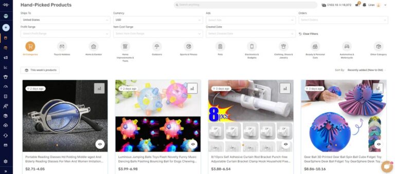 Hand Picked Products Hub AutoDS