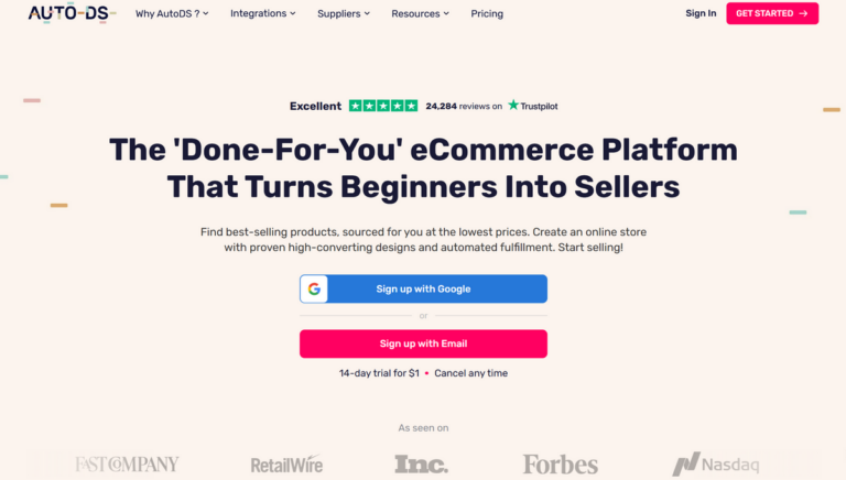 AutoDS for automating dropshipping from temu to amazon