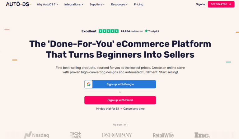 AutoDS automation tool for Aliexpress to Amazon dropshipping