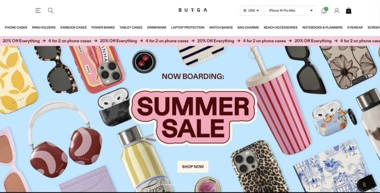 Burga's Shopify dropshipping store