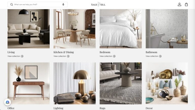 Sage & Sill's Shopify dropshipping store
