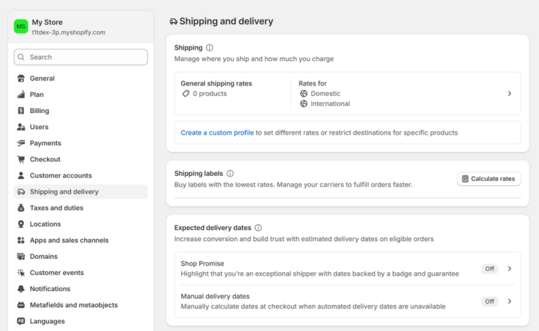 Shopify settings for CJ dropshipping conection