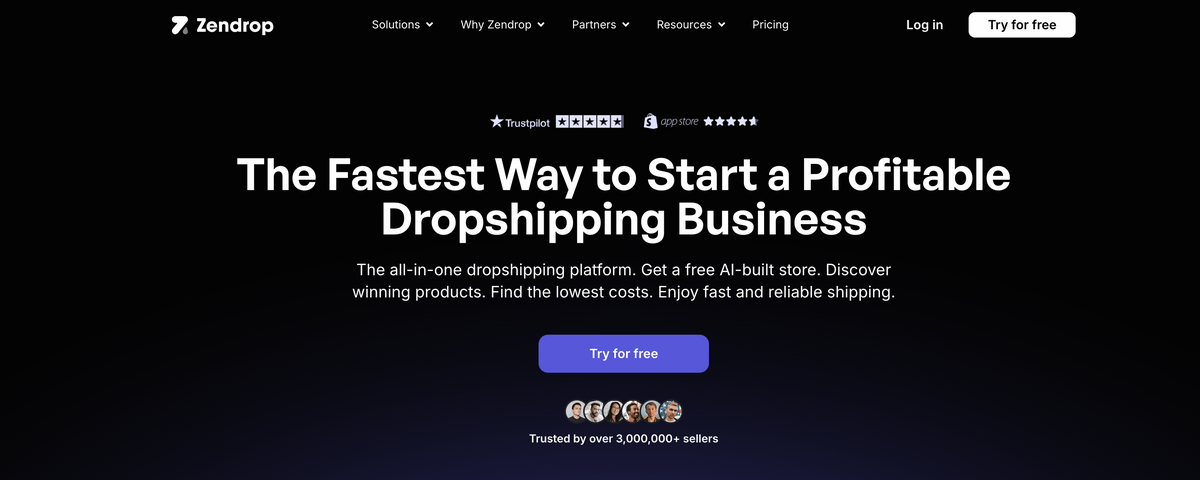 Zendrop platform for dropshipping