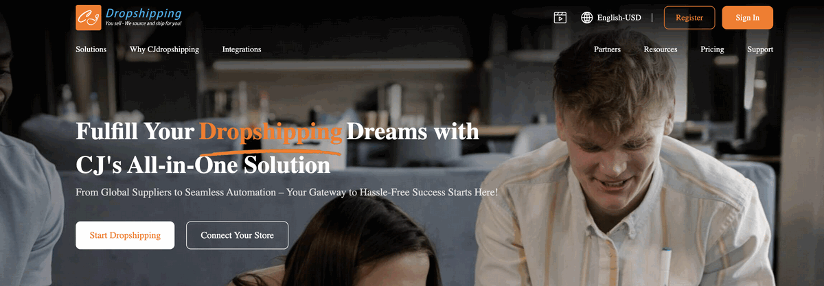 CJ Dropshipping fulfillment platform