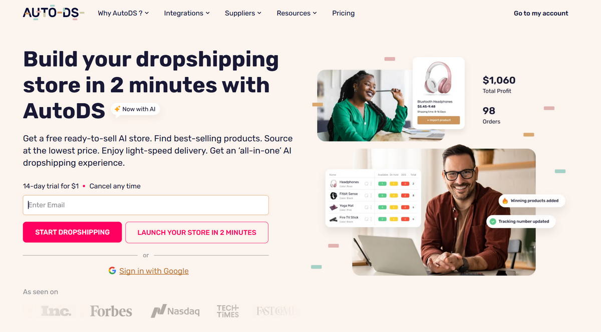 How to sell online using AutoDS for automation