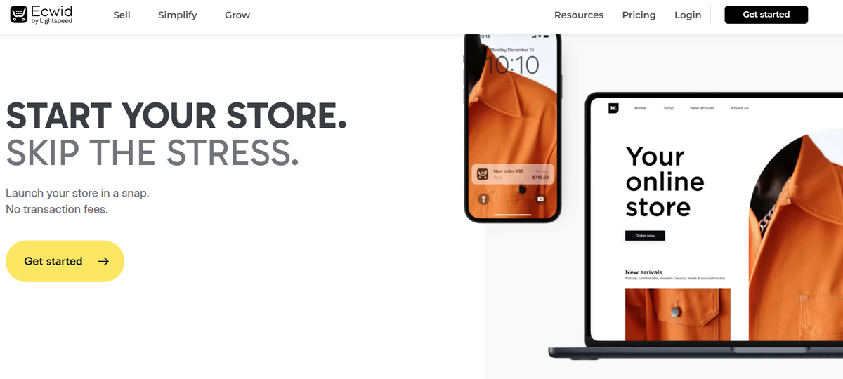 use ecwid to build your dropshipping store